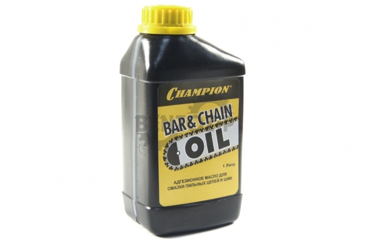 Масло для смазки цепи и шины (адгезионное масло) CHAMPION 1 литр для бензопилы HUTER BS-62 фото 1
