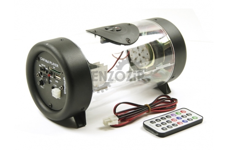 Аудиосистема для мототехники (сабвуфер, MP3, ПДУ) SUB133-LED фото 1