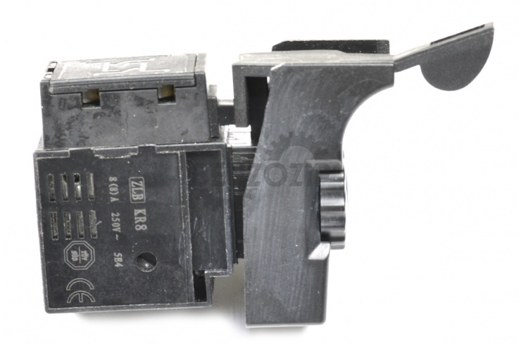 Выключатель KR8 6A, с фиксатором, реверсом и регулятором оборотов, для дрелей DWT фото 2