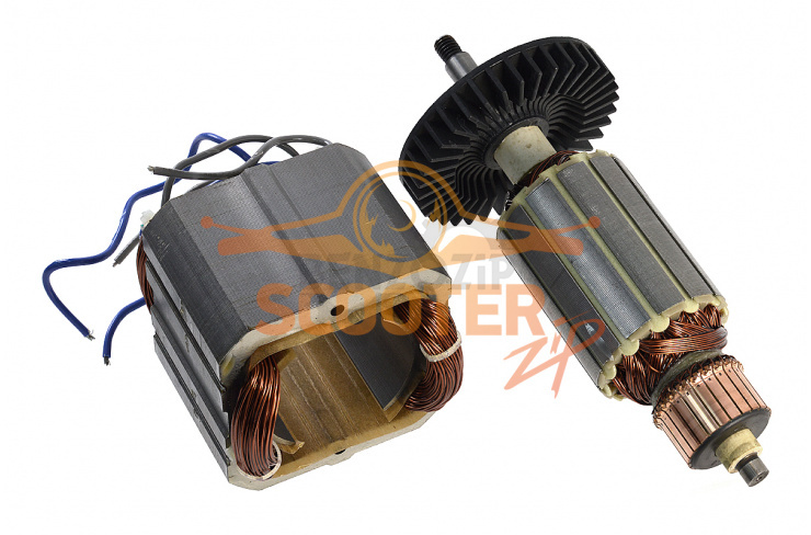 Электродвигатель (комплект ротор+статор) для снегоуборщика электрического CHAMPION STE-1650 фото 1