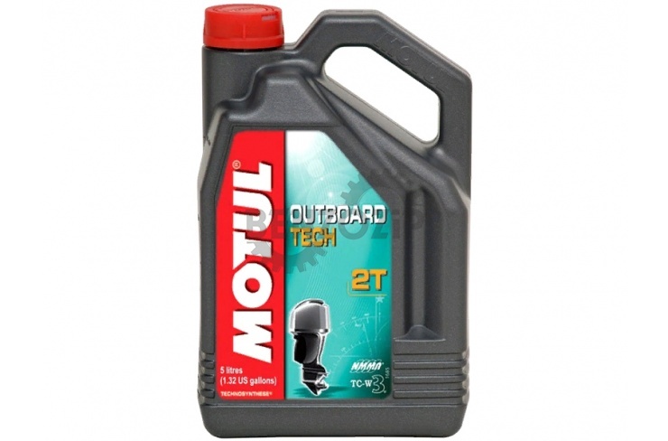 Motul Outboard TECH 2T 5л (полусинтетика) масло моторное фото 1