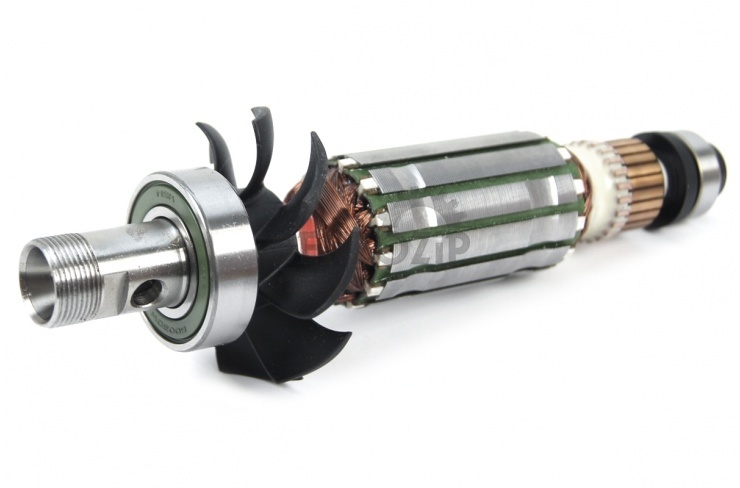 Ротор (Якорь) MAKITA для фрезера RT0700C (L-180 мм, D-31.5 мм, резьба М17 (шаг 1.00 мм)) фото 3