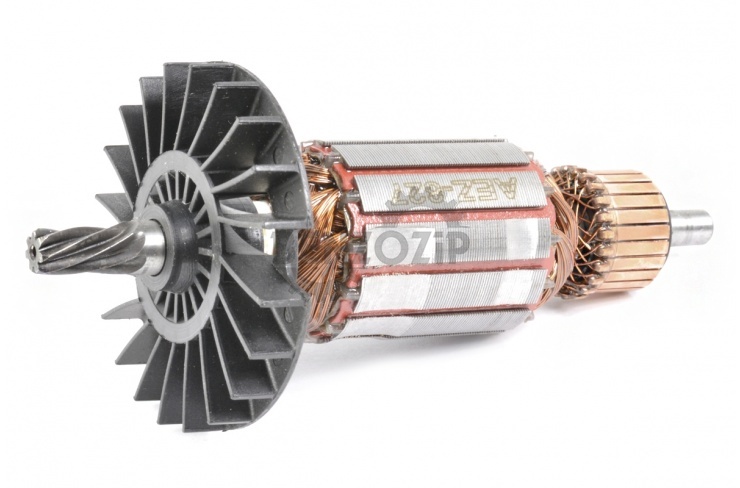 Ротор (Якорь) BOSCH GBH 2-28 DV (L-137 мм, D-35 мм, 7 зубов, наклон влево) фото 3