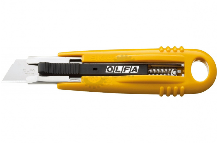Нож OLFA 17.5 мм, трапециевидное лезвие, механический фиксатор фото 4